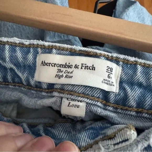 Abercrombie Dad High Rise Curve Love sz 28/6 - Picture 4 of 5